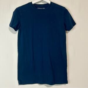 American Eagle Men's Slim Fit Short Sleeve T-Shirt Navy Blue Size XS EUC